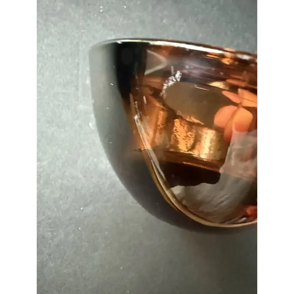 Orrefors Glass Votive Candle Holder Nordic Light Delight Bronze Lena Bergstrom